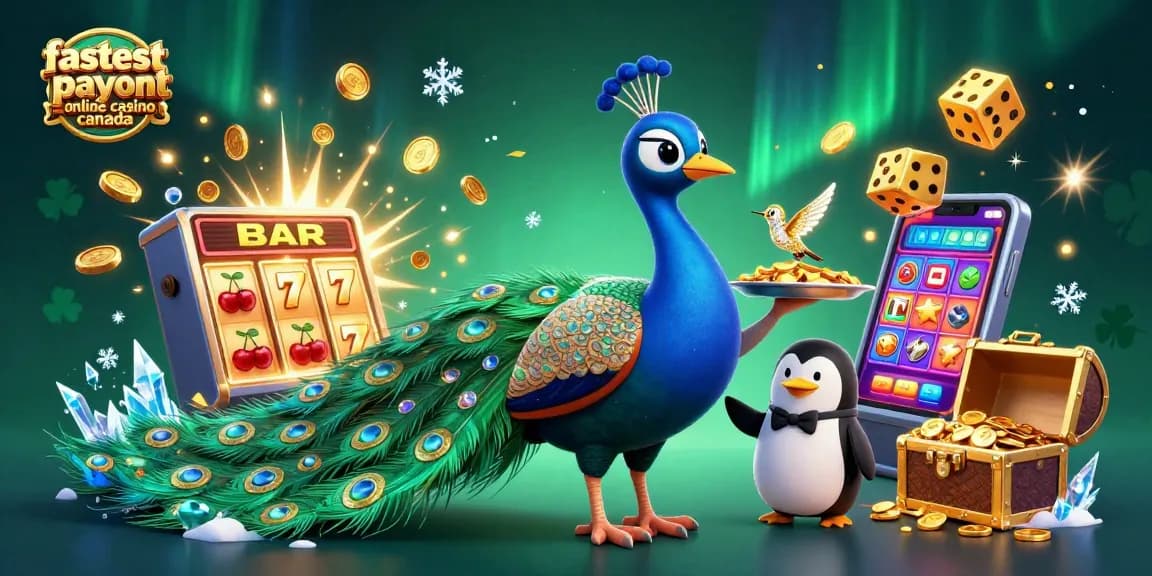Experience the thrill in the fastest payout online casino Canada with vibrant slot machines and magical characters.